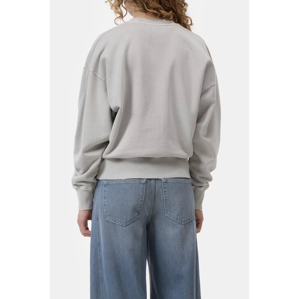 Closed Women's Organic Cotton Sweatshirt - Stoneleaf Green Gray