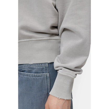 Closed Women's Organic Cotton Sweatshirt - Stoneleaf Green Dark Gray