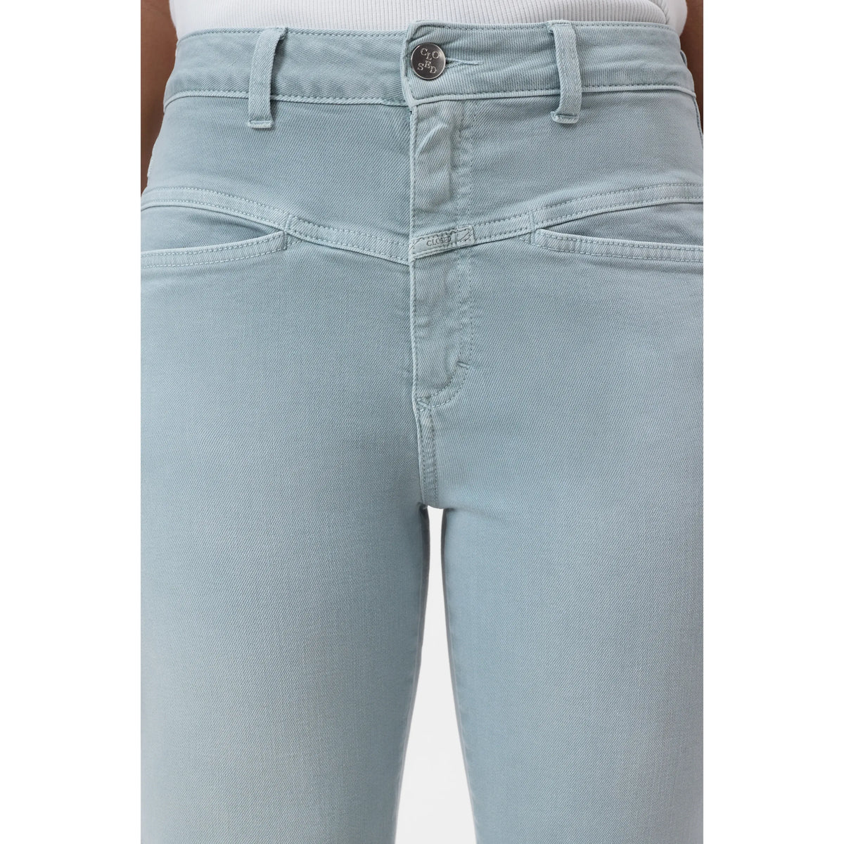 Closed Women's Pedal Pusher Relaxed Jean — Breeze Blue Dark Gray