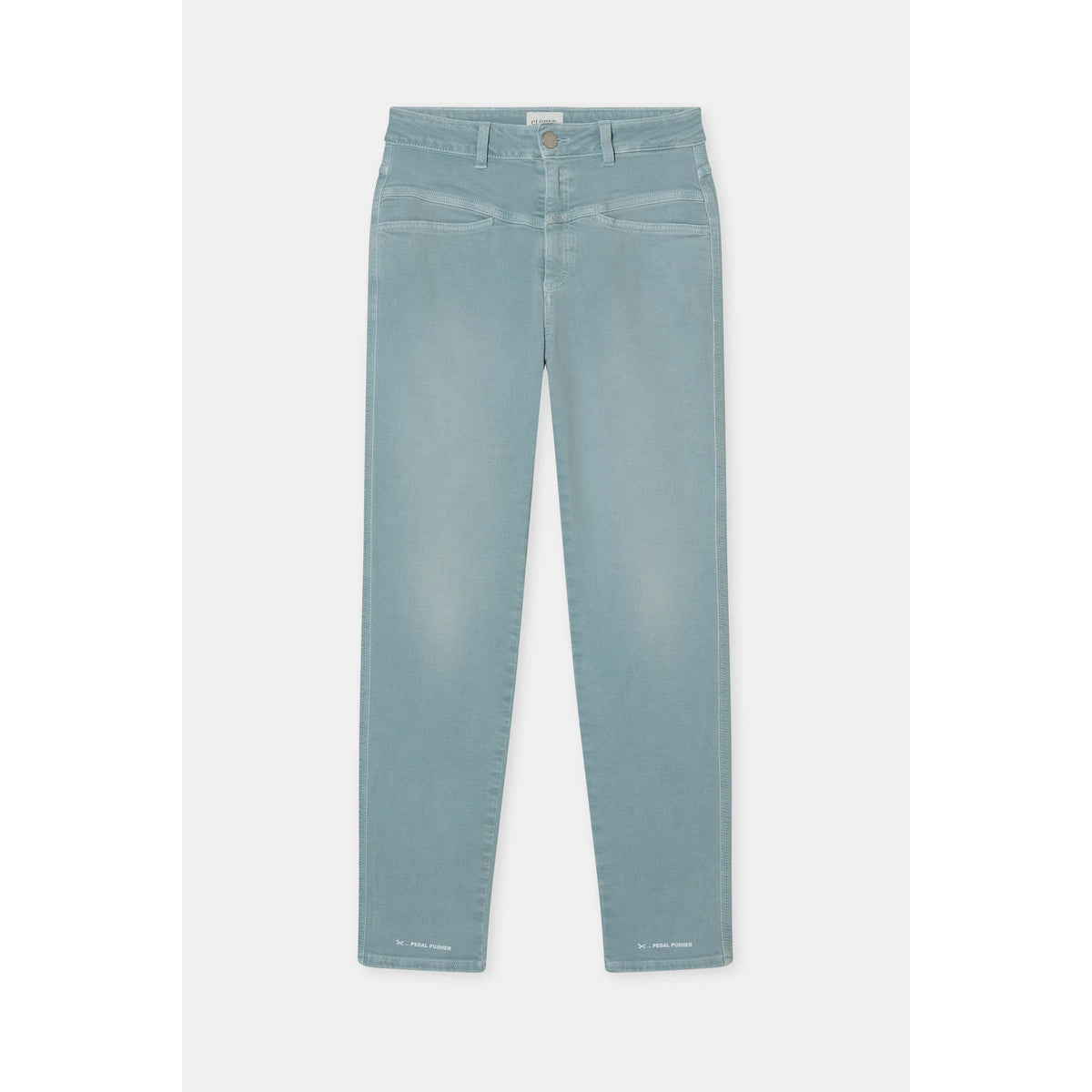 Closed Women's Pedal Pusher Relaxed Jean — Breeze Blue Dark Gray