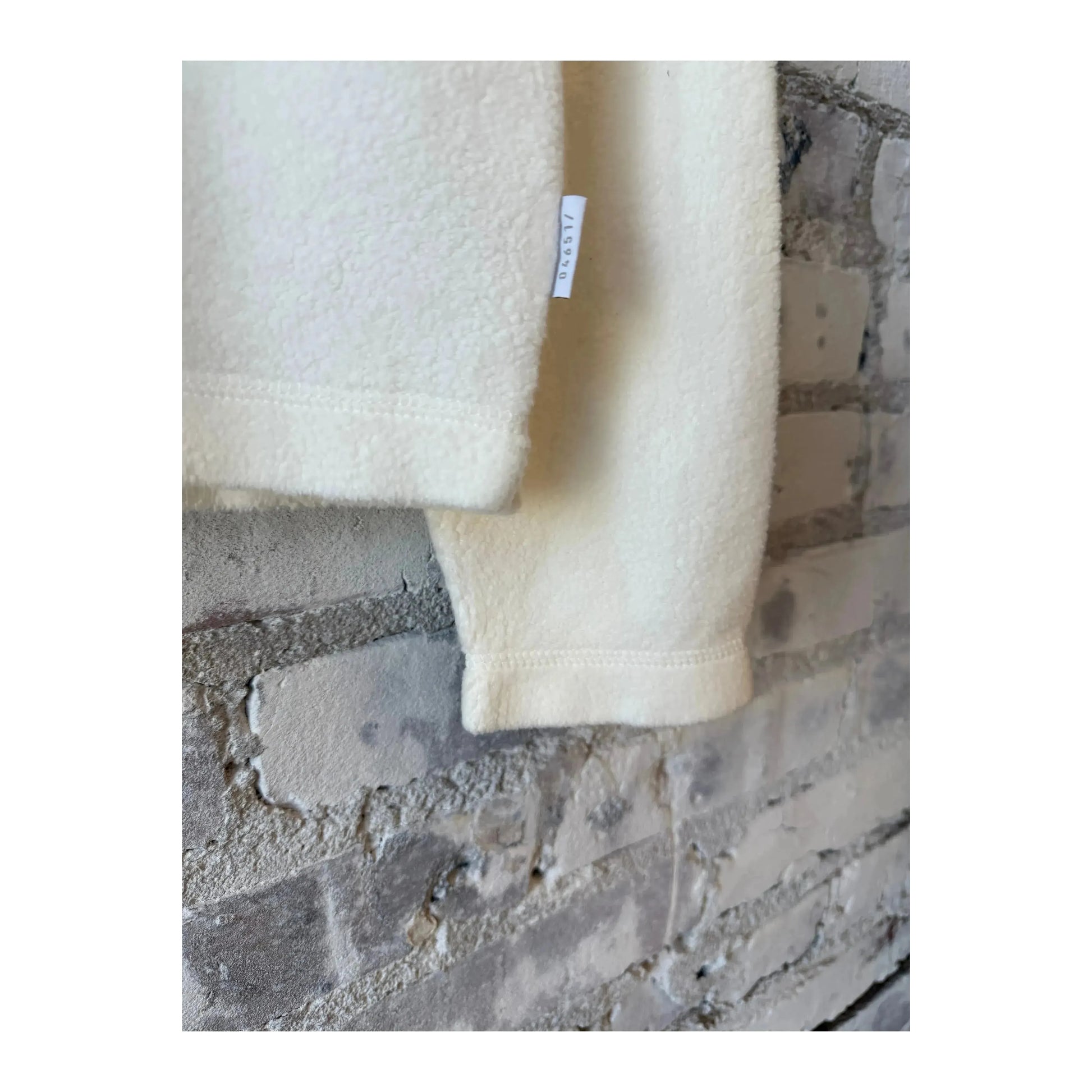Men's PF Hoodie Reverse in Ivory by 04651, featuring a stylish, reversible design and comfortable fabric.