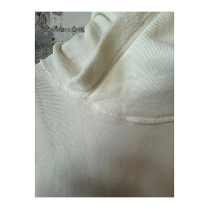 Men's PF Hoodie Reverse in Ivory by 04651, featuring a soft, reversible design with a comfortable fit and stylish casual look.