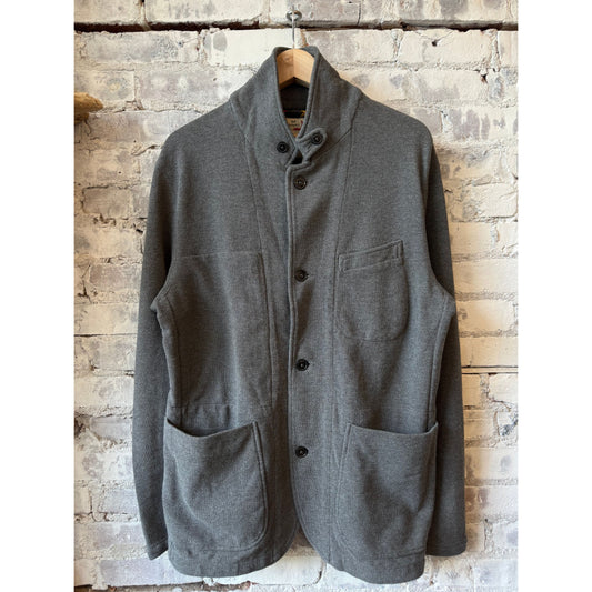 Relwen Pique Trap Blazer - Dark Grey Heather Dim Gray