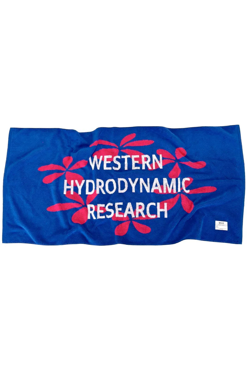 Plumeria Towel - Blue/Red - DUNE + SALT