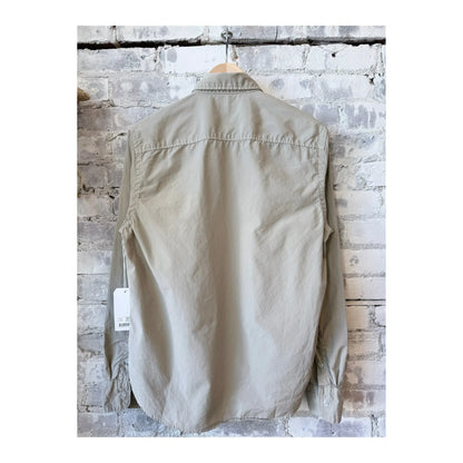 Men's Save Khaki United poplin standard shirt in earth tone, featuring a classic fit and button-down collar.