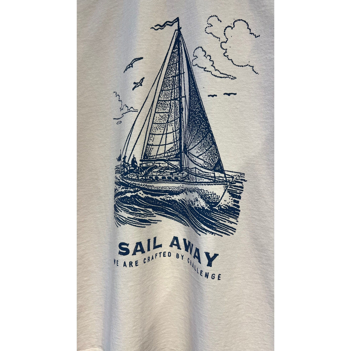 Men's Sail Away Vintage Wash Jersey T-shirt by Presidents in pink with a fun donut graphic.