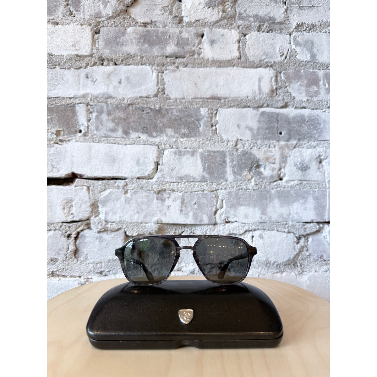 Racer Pilot Glasses - Gray Marble