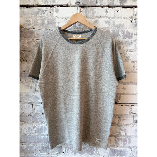 Kepani Raffy Crew Neck SS Sweatshirt - Lt Gray Dark Gray
