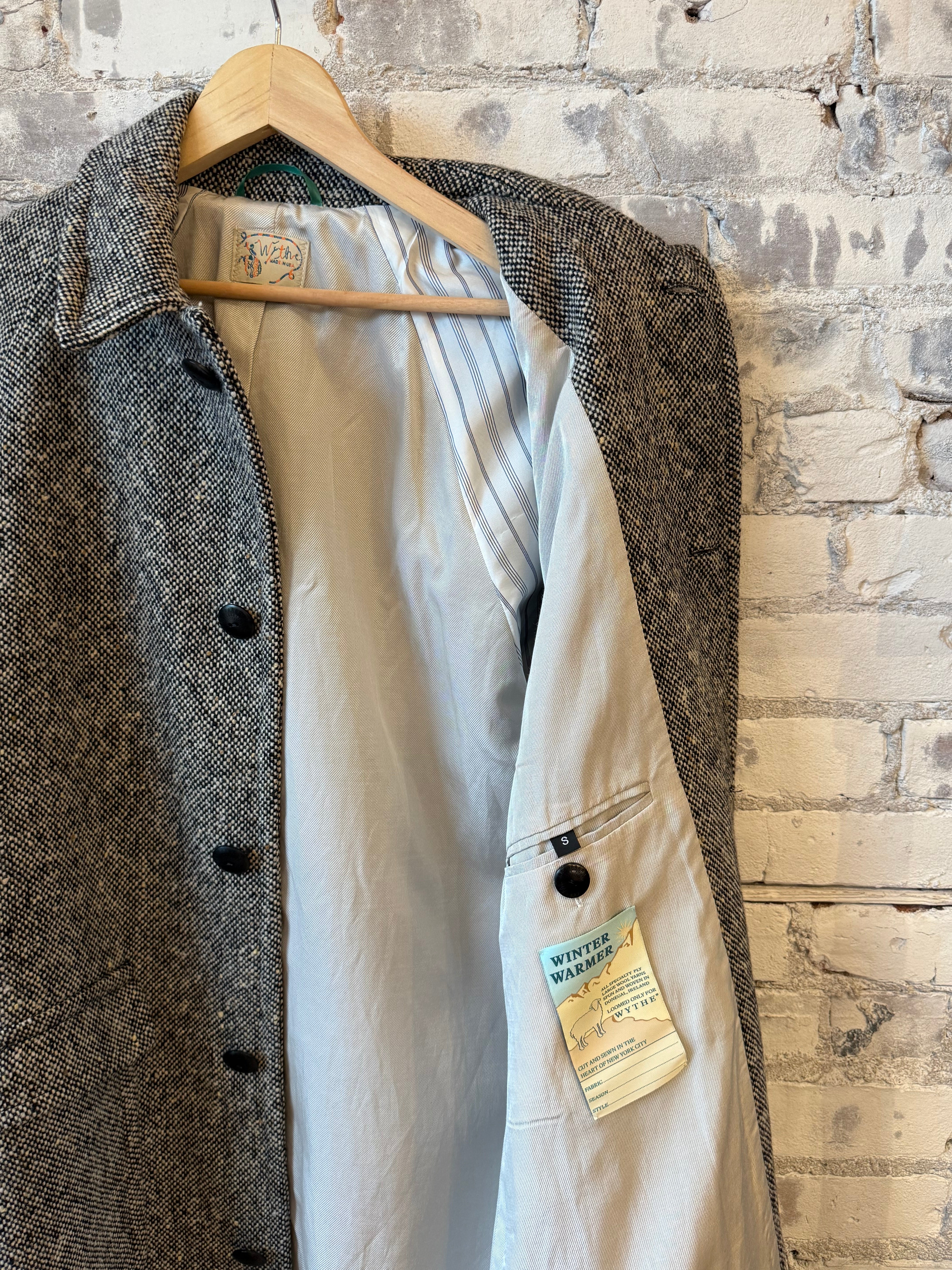 WYTHE NEW YORK RAGRAN WOOL OVERCOAT Mサイズ メンズ WYTHE NEW YORK RAGRAN WOOL OVERCOAT Mサイズ