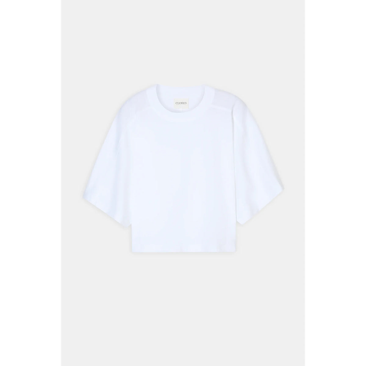 Women's relaxed fit organic cotton T-shirt in white by Closed Women's, casual and comfortable with a simple design.