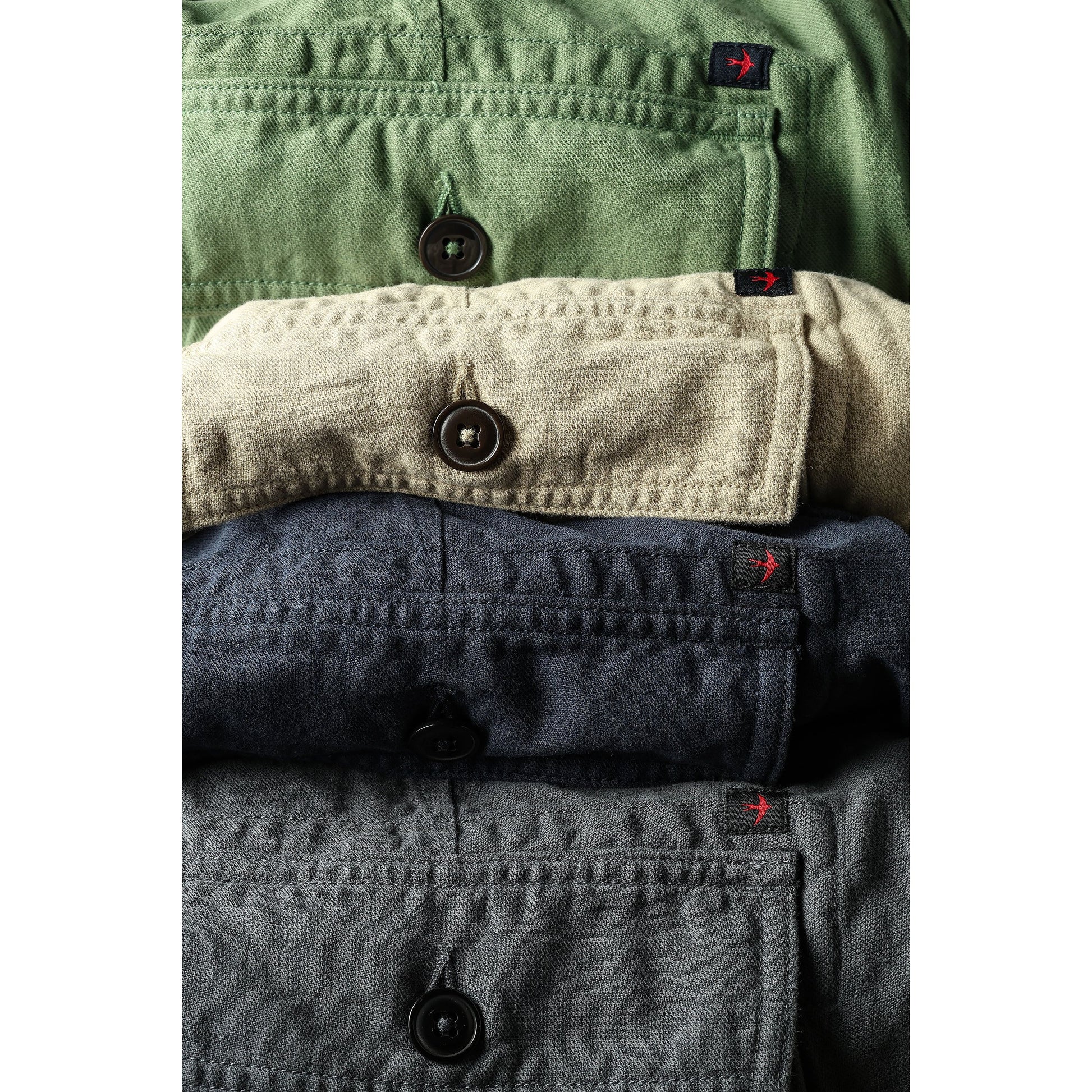 Men's cotton and linen supply pants in lawn green by Relwen, featuring a casual fit and lightweight fabric.