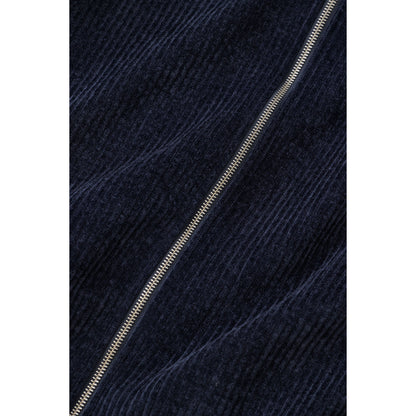Men's dark night rib-fleece track jacket by Closed Men's, featuring a cozy fleece material and athletic fit.