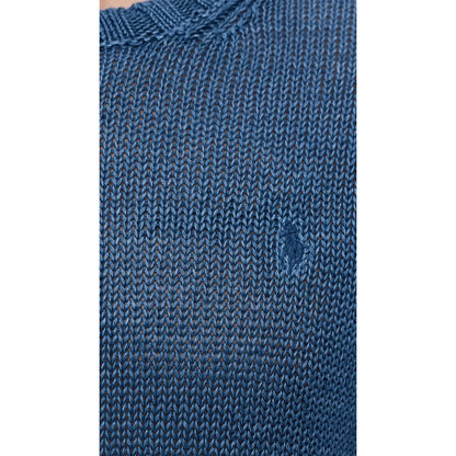 Washed Pigment Linen Sweater - Oilite Navy - DUNE + SALT