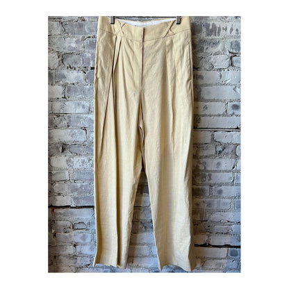 Tailored Linen-Blend Trousers - Cream - DUNE + SALT