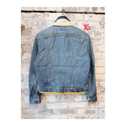 Women's Freecity RTU 1972 SuperVintage Homestud Americana jacket with vintage patina, featuring classic Americana design and distressed details.