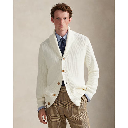 Cotton Shawl Collar Cardigan - Nevis - DUNE + SALT
