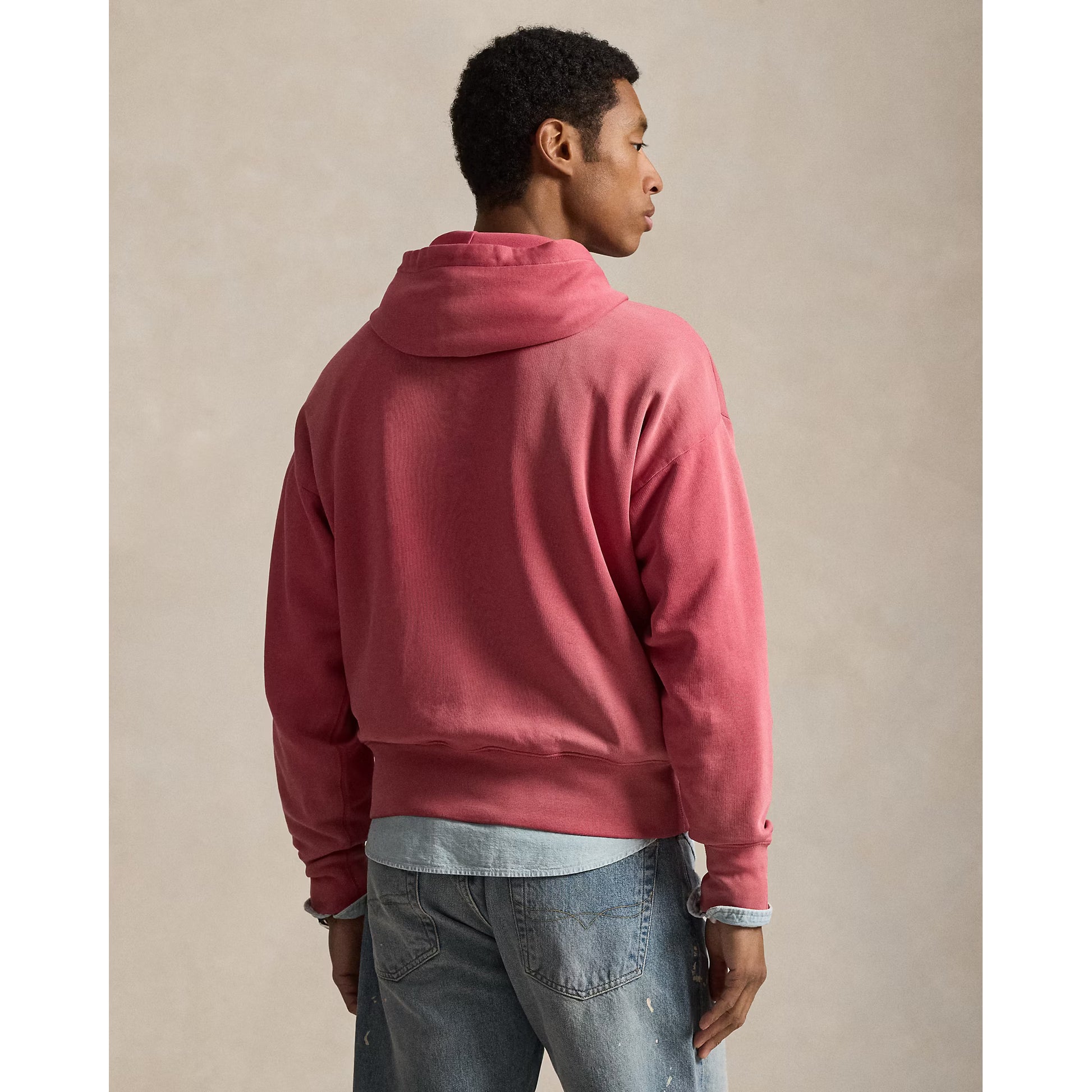 Vintage Fit Fleece Hoodie - Sunrise Red - DUNE + SALT