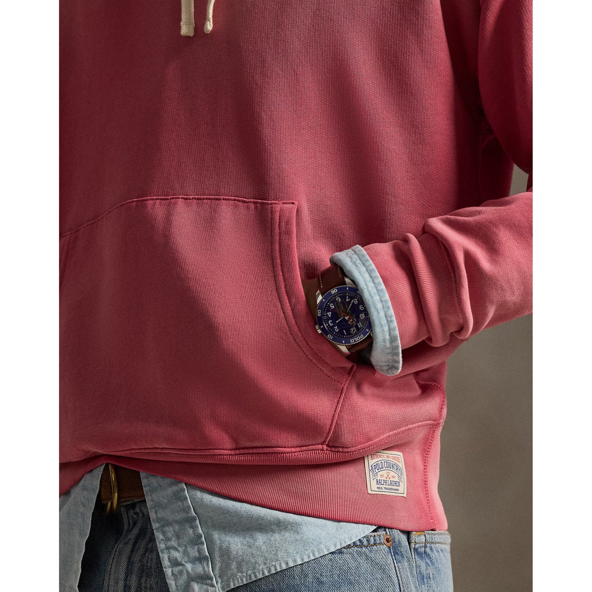 Vintage Fit Fleece Hoodie - Sunrise Red - DUNE + SALT