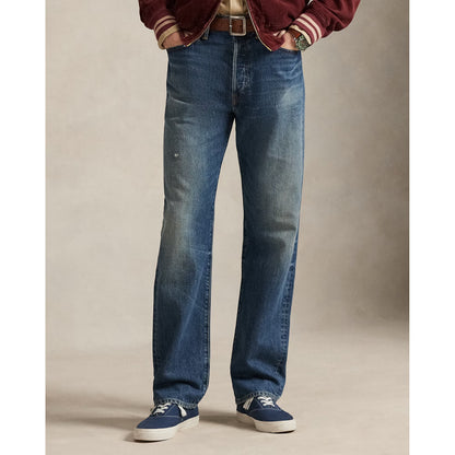Heritage Straight Distressed Jean - Kensington Wash - DUNE + SALT