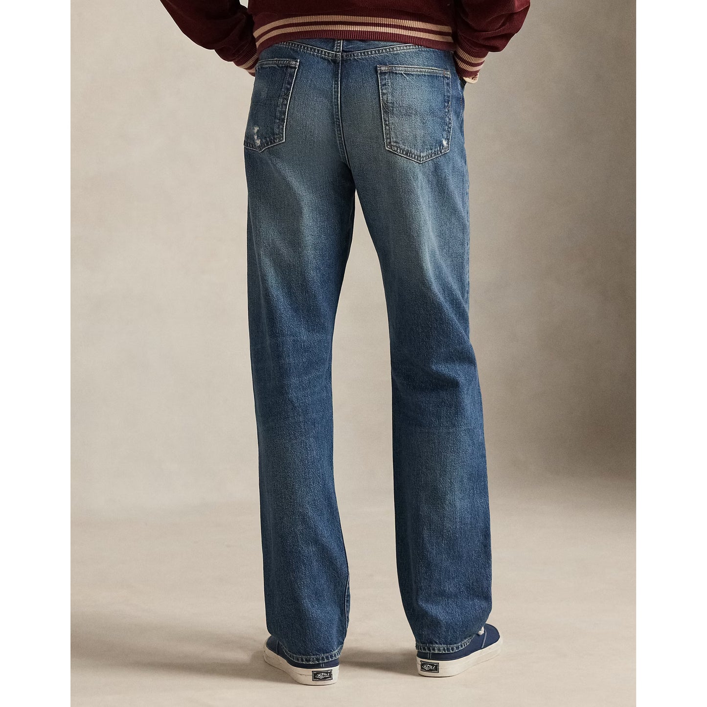 Heritage Straight Distressed Jean - Kensington Wash - DUNE + SALT