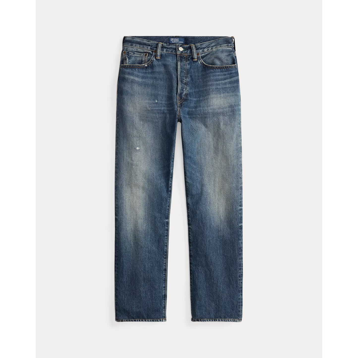 Heritage Straight Distressed Jean - Kensington Wash - DUNE + SALT