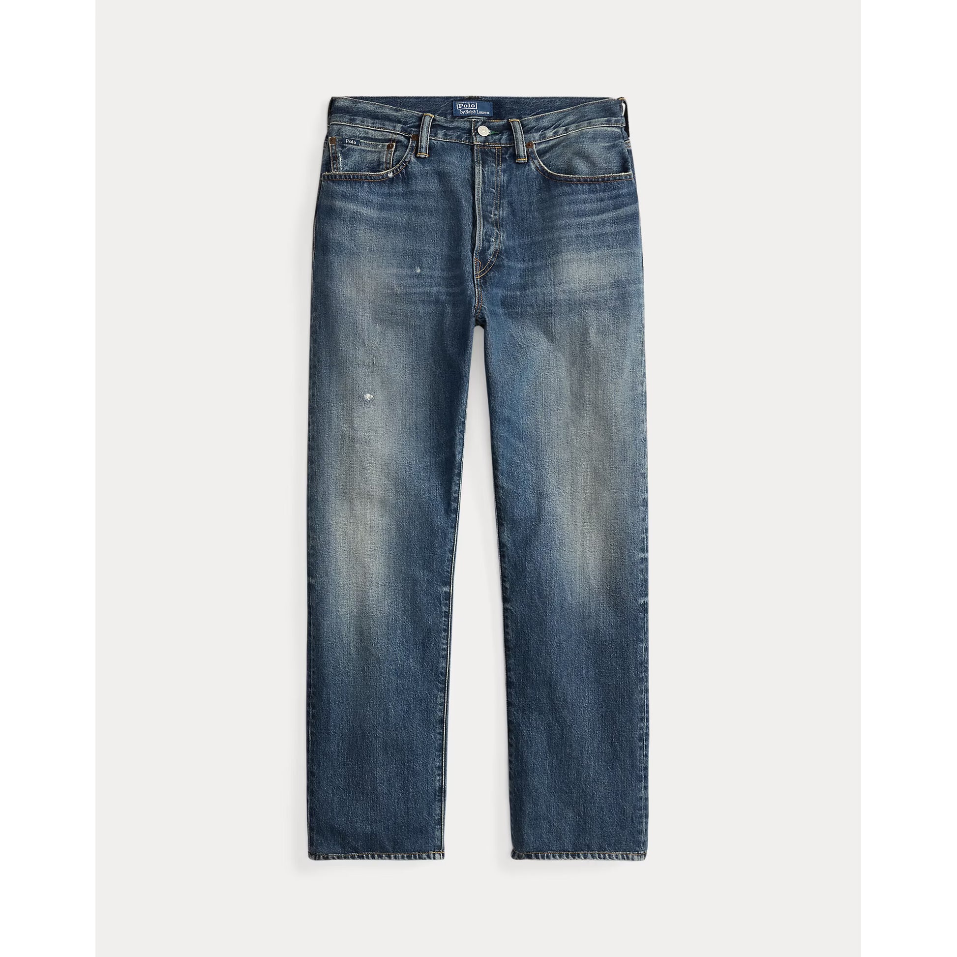 Heritage Straight Distressed Jean - Kensington Wash - DUNE + SALT