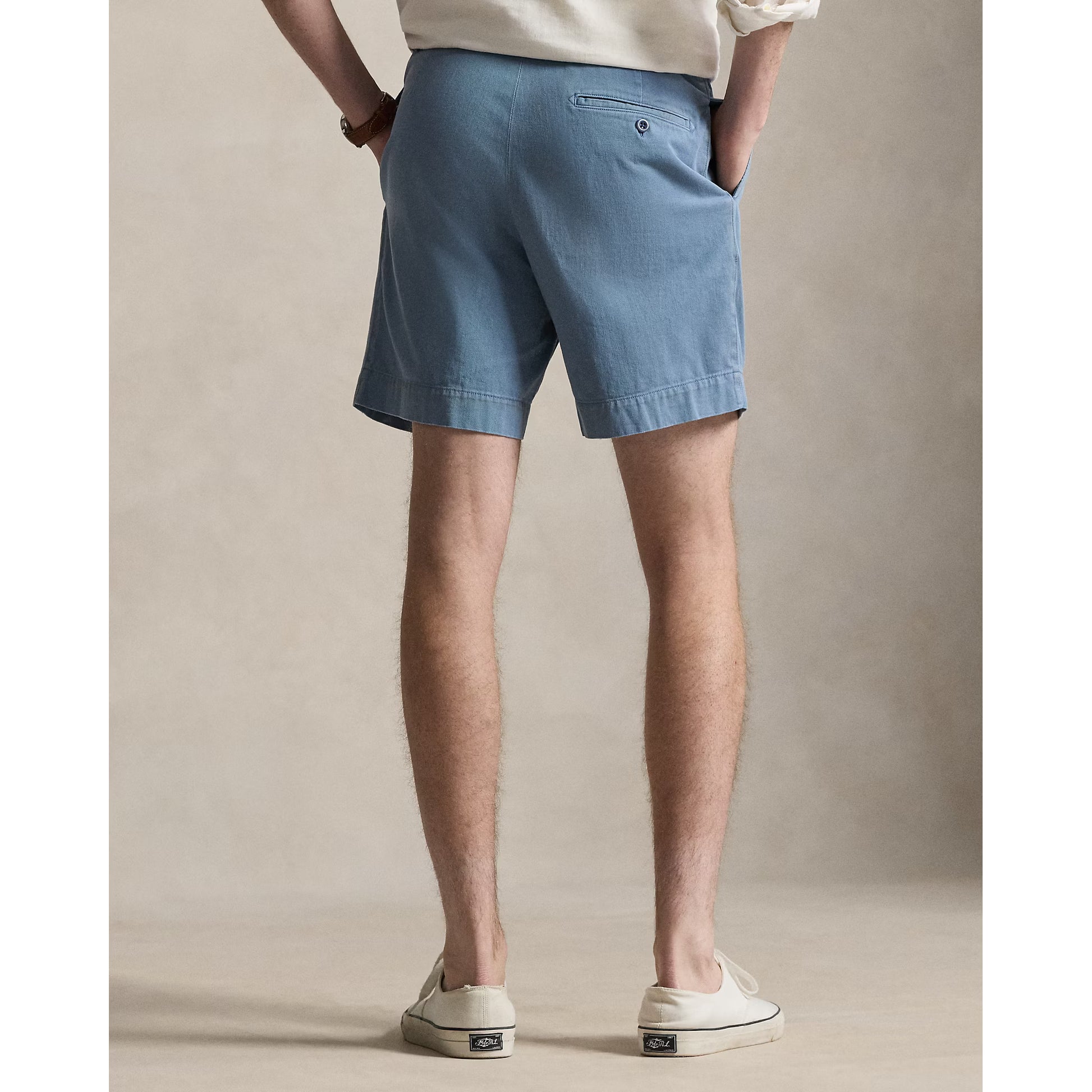 7-Inch Relaxed Fit Twill Officer’s Short - Les Fades - DUNE + SALT