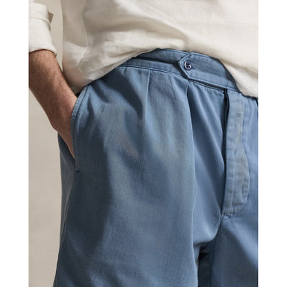 7-Inch Relaxed Fit Twill Officer’s Short - Les Fades - DUNE + SALT