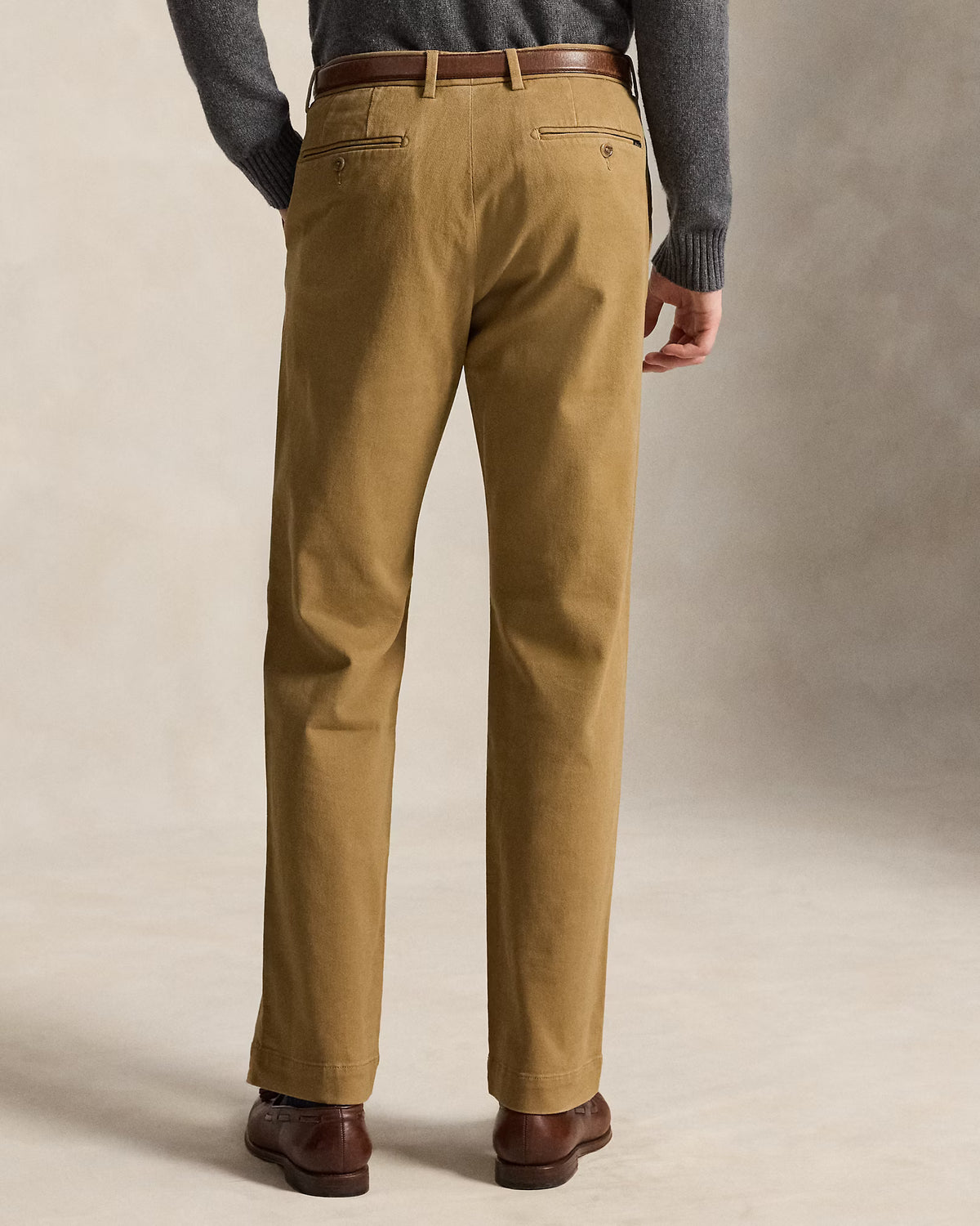 Ralph Lauren Winterized Twill Jarret Chino Classic Pant - Rustic Tan Gray