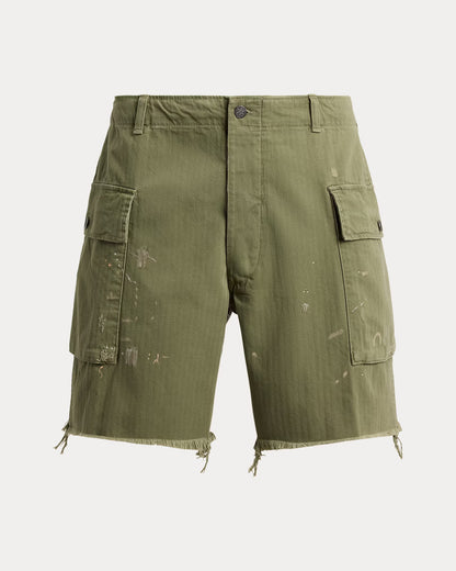Cotton Drawstring Cargo Short (8" Inseam) - Garden Trail - DUNE + SALT