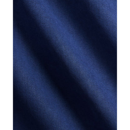 Classic Fit Linen-Silk-Cotton Workshirt - Indigo - DUNE + SALT