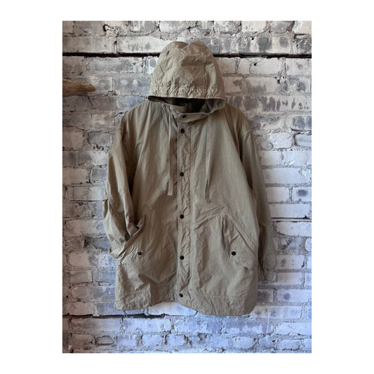 Cotton Twill Typewriter Parka - Beige - DUNE + SALT