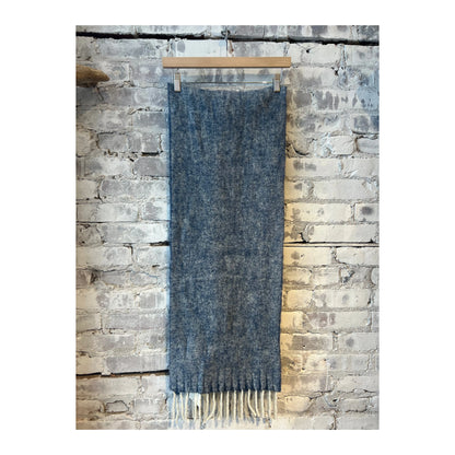 Men's blue multi wool blend scarf by NN07, featuring a stylish and cozy design perfect for cold weather.