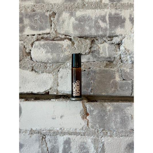 Rancho Bombero scent roller accessory with a sleek design, ideal for portable fragrance application and freshening on the go.