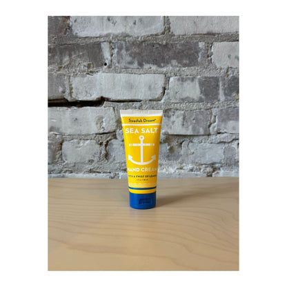 Kalastyle Soap Co. Sea Salt Lemon hand cream in a sleek tube, showcasing fresh lemon and sea salt ingredients.