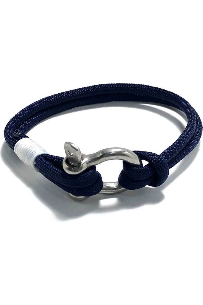 Navy Nautical Shackle Bracelet - DUNE + SALT