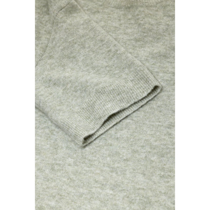 Women's short-sleeved alpaca-wool blend jumper in Stoneleaf Green by Closed Women's, showing the cozy knit fabric and stylish fit.
