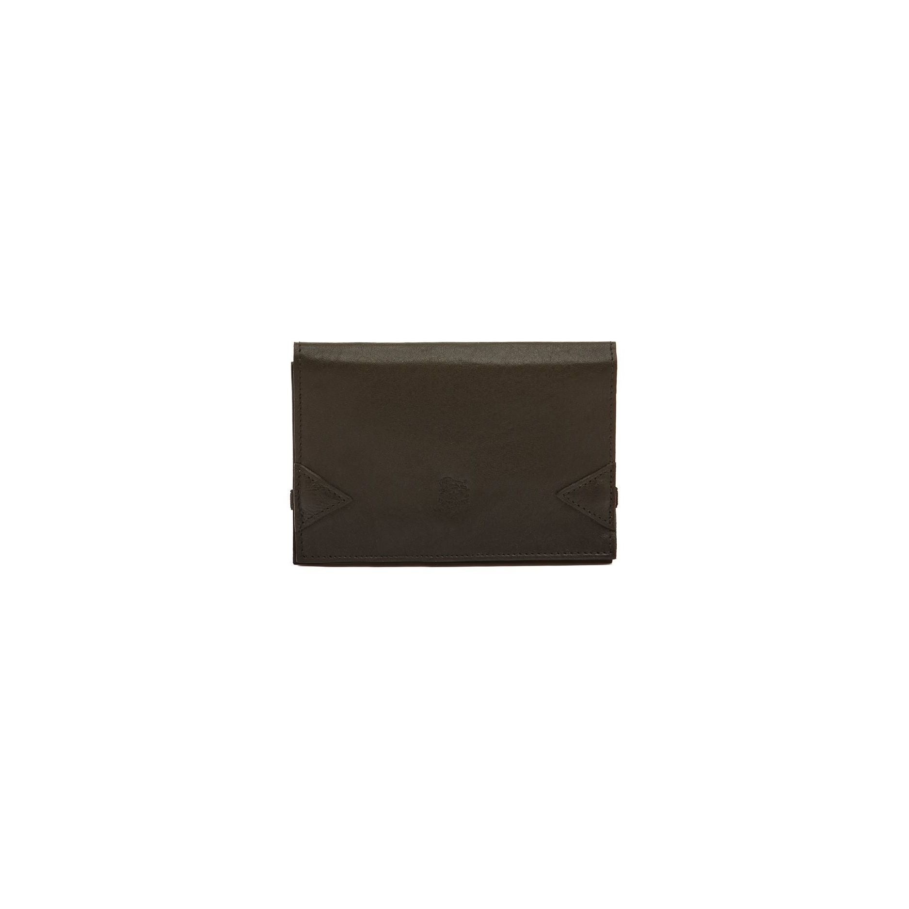 Tri-Fold Wallet in Vintage Leather - Black - DUNE + SALT