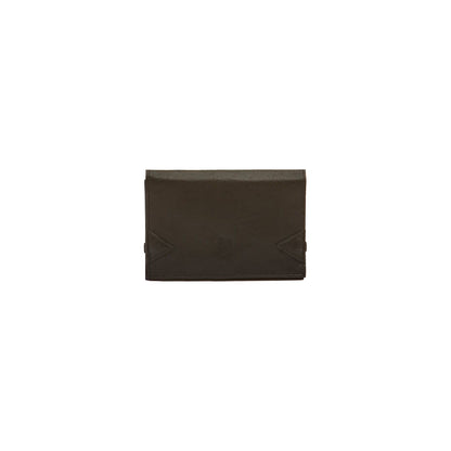 Tri-Fold Wallet in Vintage Leather - Black - DUNE + SALT