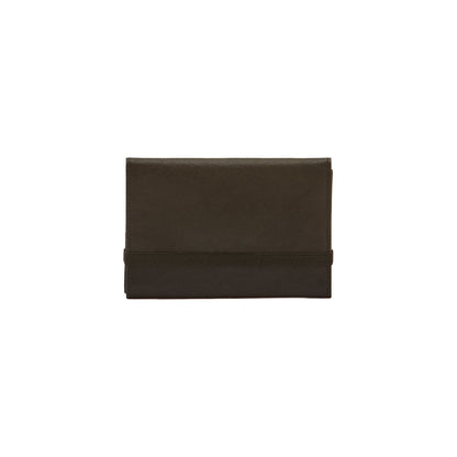Tri-Fold Wallet in Vintage Leather - Black - DUNE + SALT