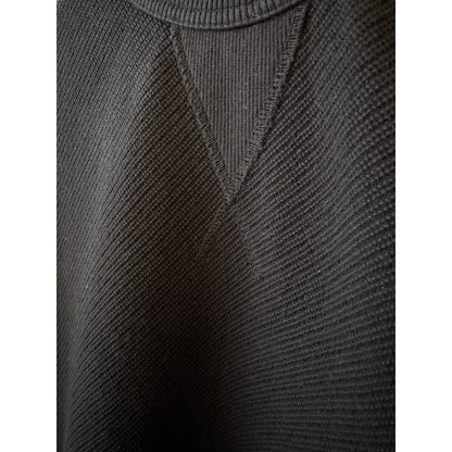 Women's black V::Room SS Cotton Mesh Crew Tee, showing lightweight cotton mesh fabric and classic crew neckline.