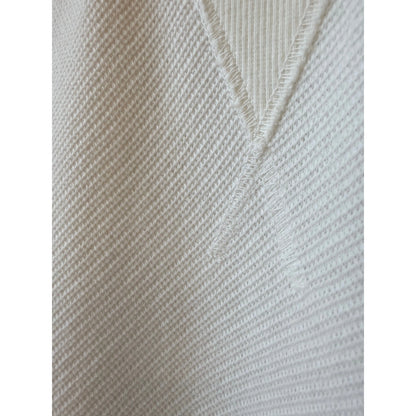 Women's V::Room SS Cotton Mesh Crew Tee in white, showcasing lightweight cotton mesh fabric and classic crew neckline.
