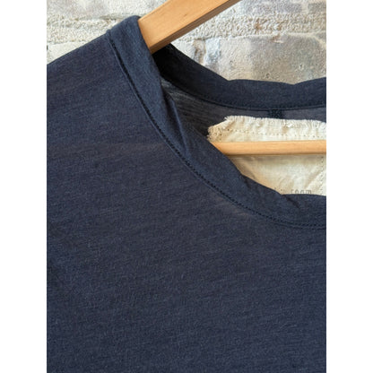 V::Room SS Hi-Soft Jersey 'Narrow Neck' Crew - Dark Navy Dark Slate Gray