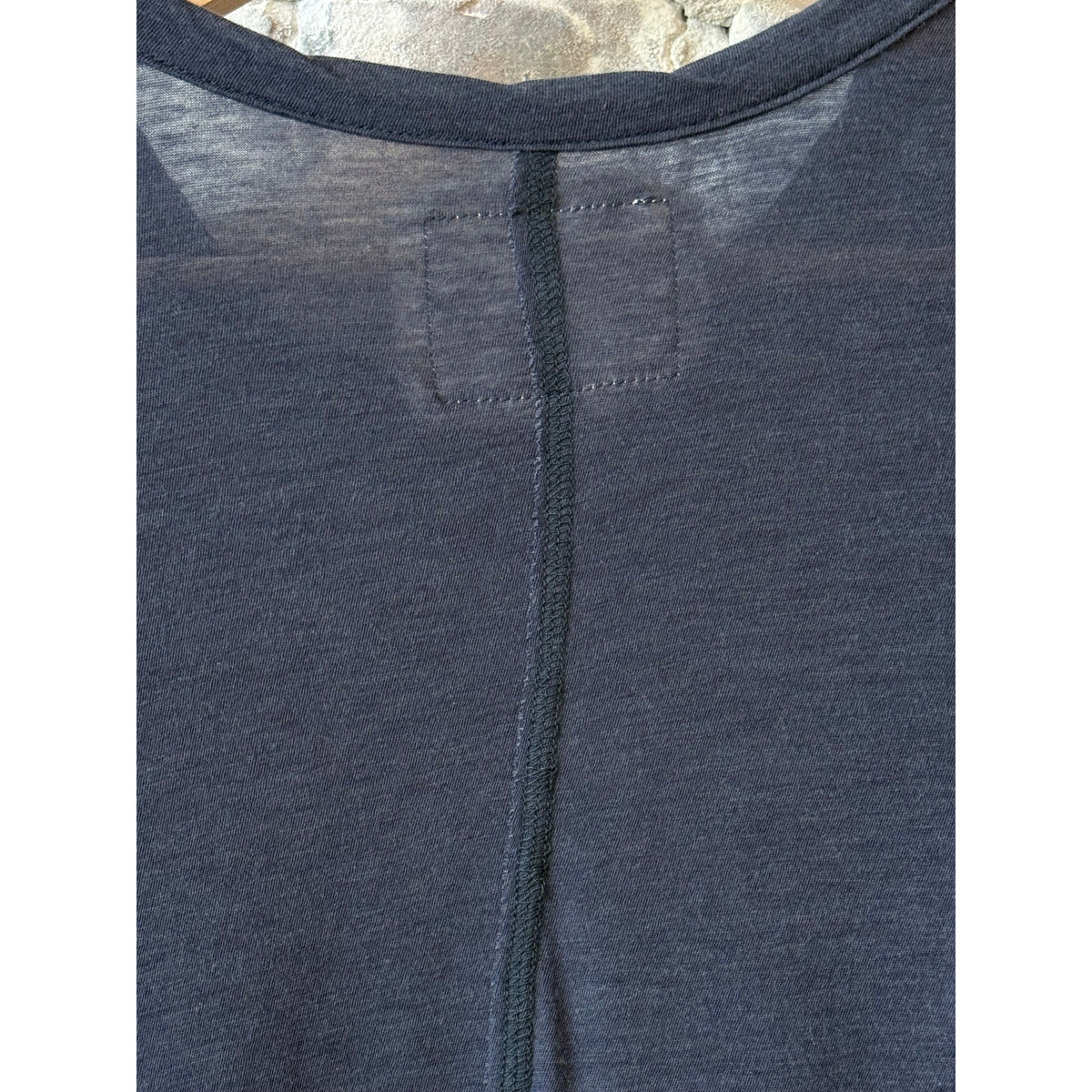 V::Room SS Hi-Soft Jersey 'Narrow Neck' Crew - Dark Navy Dark Slate Gray