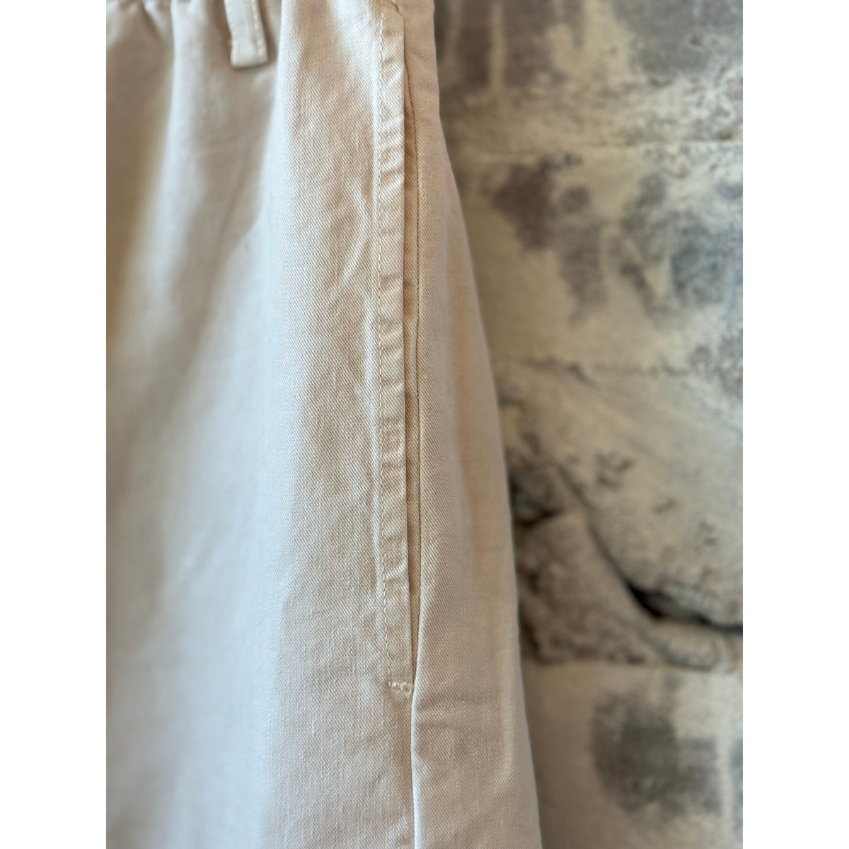 Women's Hartford Stefi Woven Short in stone, featuring lightweight fabric and casual design for warm weather.