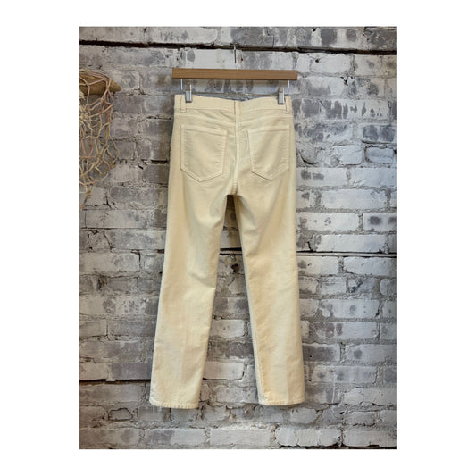 Women's Aspesi Stretch Moleskin 5 Pocket pants in natural color, featuring a classic five-pocket design and comfortable fit.