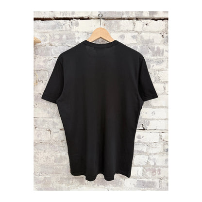 Men's black Supima SS Crewneck Tee by Ace Rivington, shown flat with short sleeves and crew neckline.