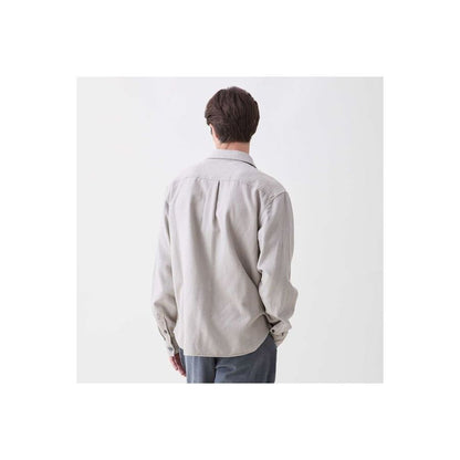 Men's Dylan Brushed Twill Overshirt in khaki from Surfside Supply, showing the relaxed fit and brushed twill fabric.
