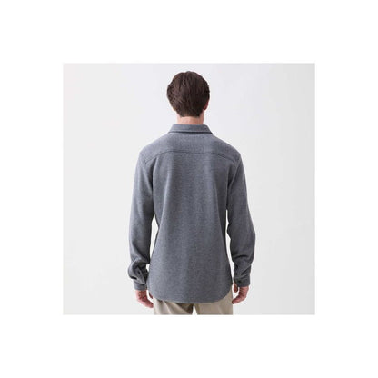Men's Rex Soft Knit Shirt in Charcoal Heather by Surfside Supply, featuring a cozy knit fabric and casual fit.