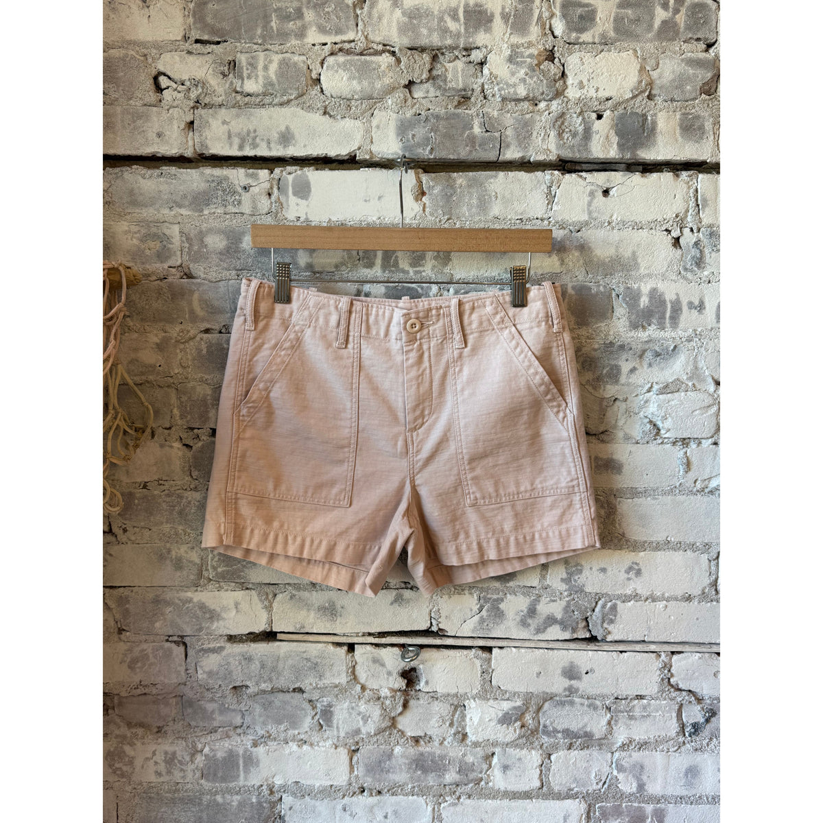 Women's surplus short shorts in blush color from G1 Women's, featuring a casual fit and lightweight fabric.